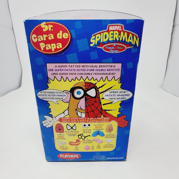 Vintage Marvel Spider-Man Playskool Mr Potato Head Spider Spud Figure - Picture 4 of 9